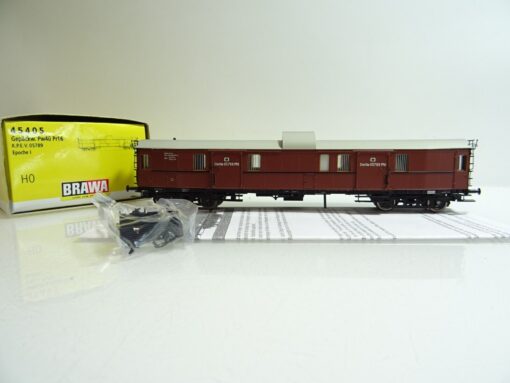 Brawa H0 45405 Gepäckwagen der K.P.E.V. in OVP PR1043 – Bild 3