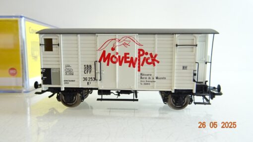 Brawa H0 47829 Gedeckter Güterwagen Möwenpick der SBB in OVP PR8028 – Bild 3