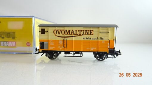 Brawa H0 47833 gedeckter Güterwagen OVOMALTINE der SBB in OVP PR8026 – Bild 3