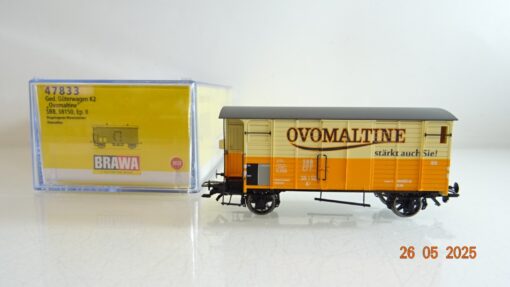Brawa H0 47833 gedeckter Güterwagen OVOMALTINE der SBB in OVP PR8026