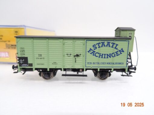 Brawa H0 49876 gedeckter Güterwagen Staatl. Fachinger der DB in OVP PR7770 – Bild 3