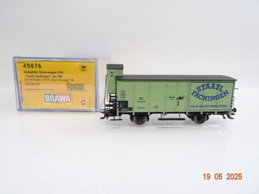 Brawa H0 49876 gedeckter Güterwagen Staatl. Fachinger der DB in OVP PR7770