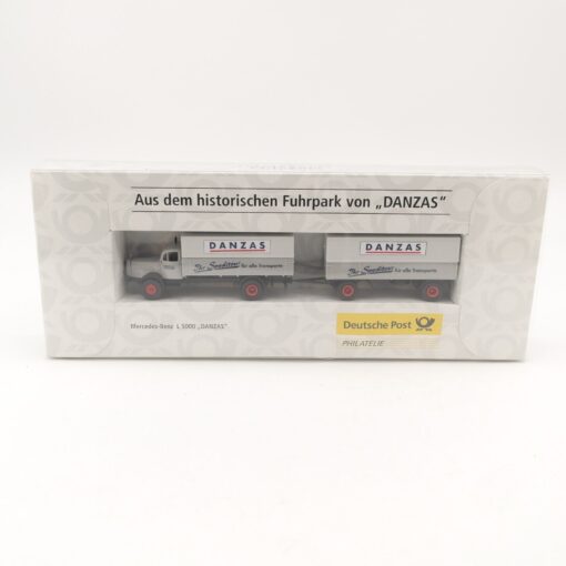 Brekina 1:87 006765 Mercedes-Benz L 5000 Lastzug Danzas in OVP QR8805 – Bild 3