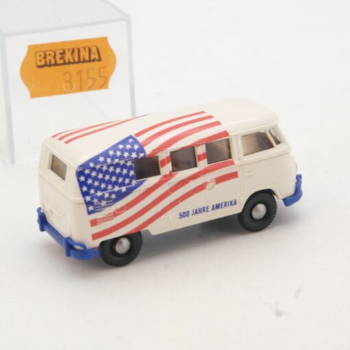 Brekina 1:87 3155 VW Bulli T1 500 Jahre Amerika in OVP QR2031 – Bild 3