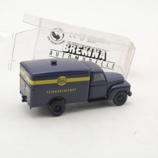 Brekina 1:87 3708 Hanomag L28 Koffer LKW EDEKA Feinkostdienst in OVP QR9382 – Bild 3