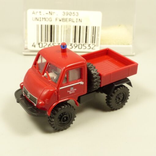 Brekina 1:87 39053 MB Unimog U 402 Feuerwehr Berlin in OVP EX7291