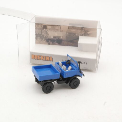 Brekina 1:87 39070 Unimog 421 mit Pritsche in OVP RR2768 – Bild 3