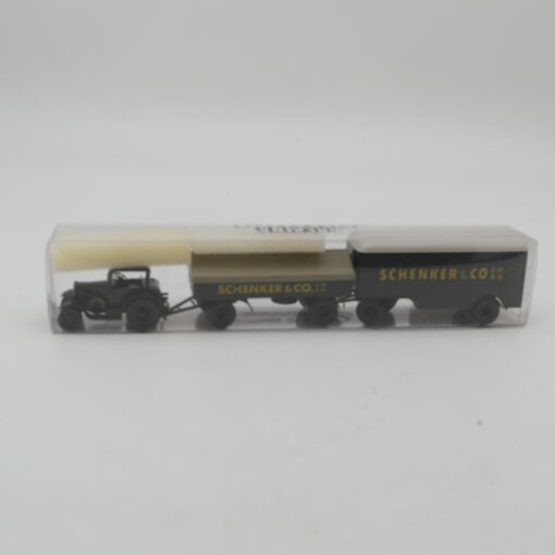 Brekina 1:87 39341 Lanz Eil Bulldog Hängerzug Schenker & Co in OVP RR3612 – Bild 4