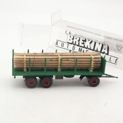 Brekina 1:87 55361 Rungenanhänger mit Ladung Holz in OVP RR2751 – Bild 3