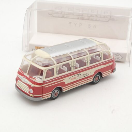 Brekina 1:87 56007 Setra Typ S6 Panoramabus Europa Reisen in OVP QR9559