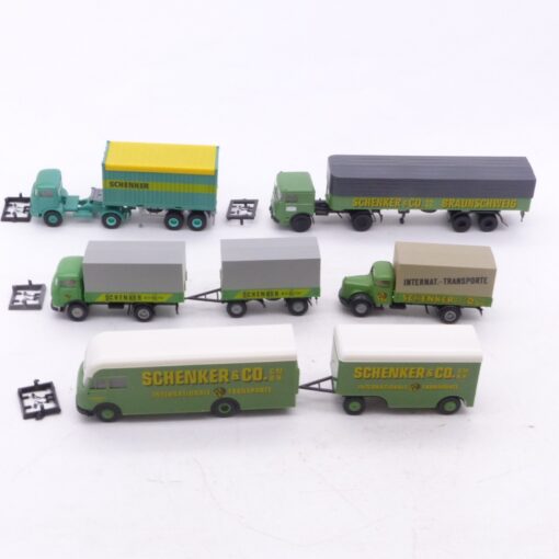 Brekina 1:87 5er-Pack ältere LKW Modelle Schenker in Tüte siehe Bilder o. EX6776