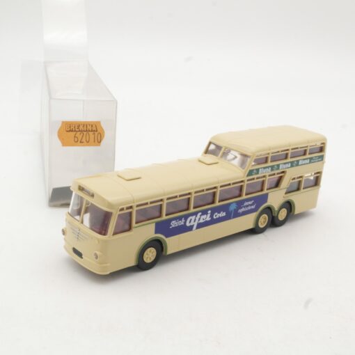 Brekina 1:87 62010 Büssing 1 1/2-Decker afri cola/ Bluna in OVP RR3653
