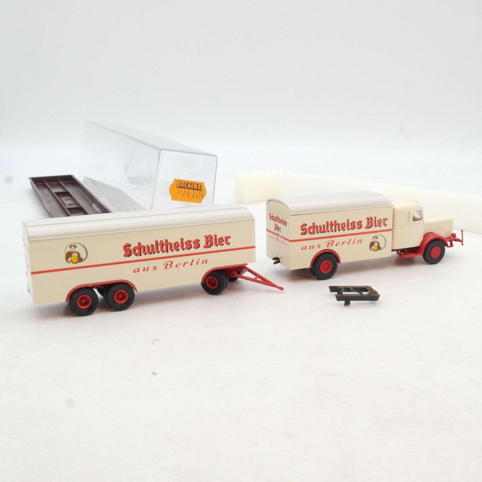 Brekina 1:87 74104 Büssing 8000 Hängerzug Schultheiss Bier in OVP RF9512 – Bild 3