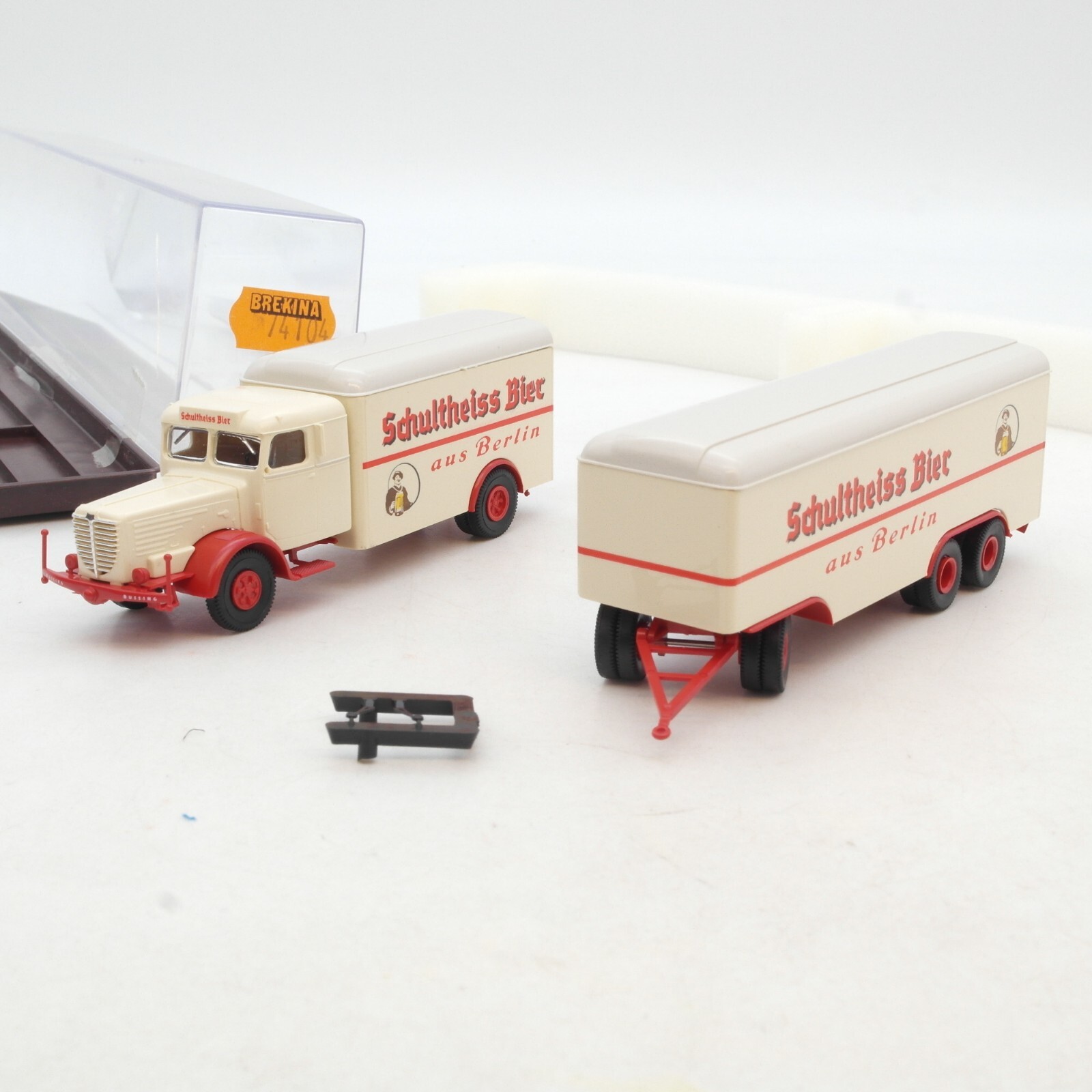 Brekina 1:87 74104 Büssing 8000 Hängerzug Schultheiss Bier in OVP RF9512