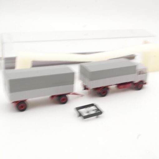 Brekina 1:87 76100 MB LP 334 Hängerzug neutral in OVP QR9536 – Bild 3