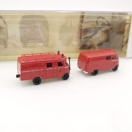 Brekina 1:87 MB L 319 Kastenwagen Set DBP Katastrophenschutz in OVP QR8592 – Bild 3