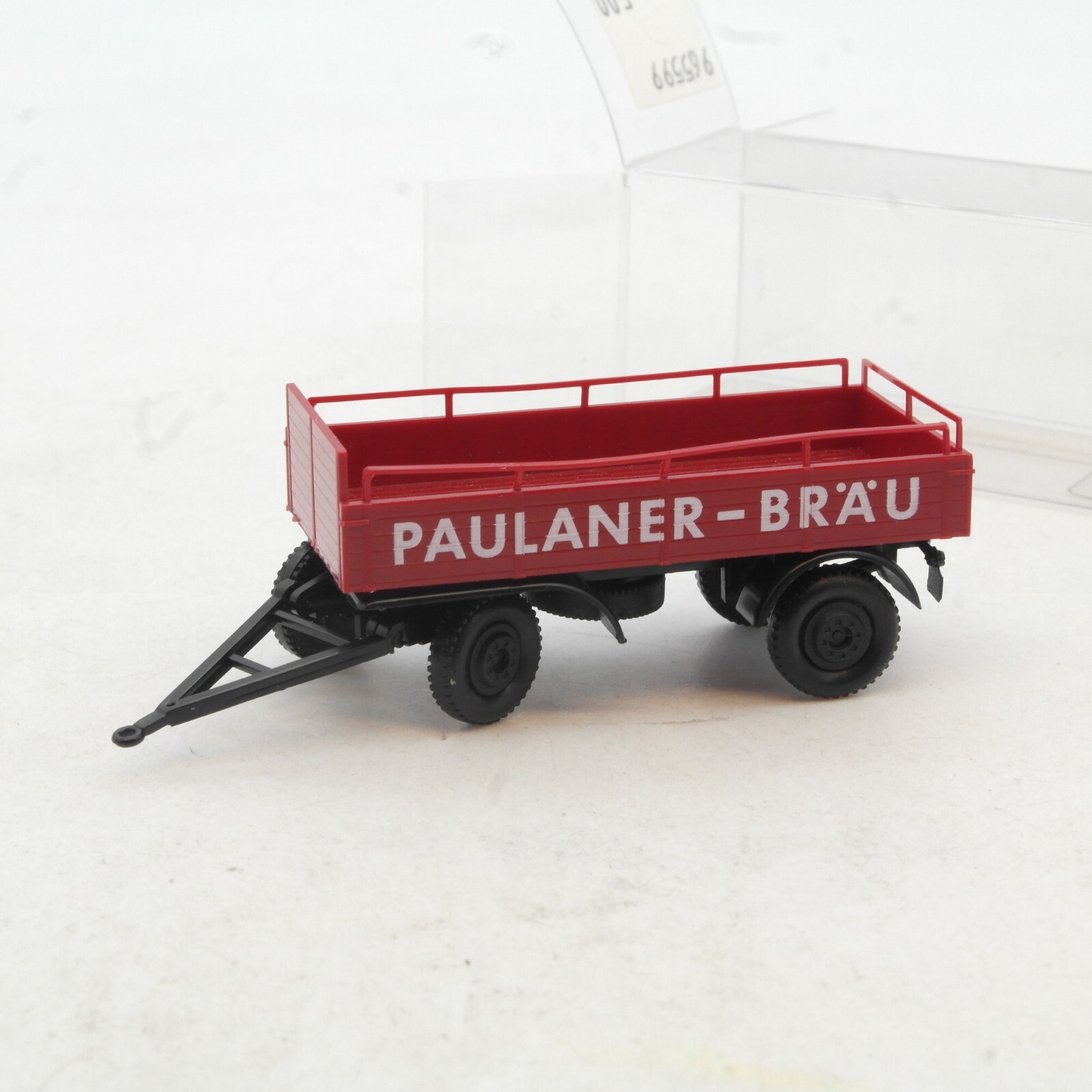 Brekina 1:87 Pritschen Anhänger Paulaner Bräu in EVP RG1918