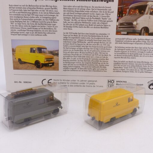 Brekina 1:87 Serie 14 - 2er Set Opel Blitz Kleinlaster Bundespost, in OVP EX1830 – Bild 3