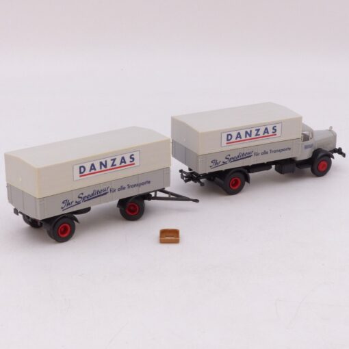 Brekina 1:87 Sondermodell: Mercedes L5000 Hängerzug DANZAS, s. Bilder o. EB9214 – Bild 3