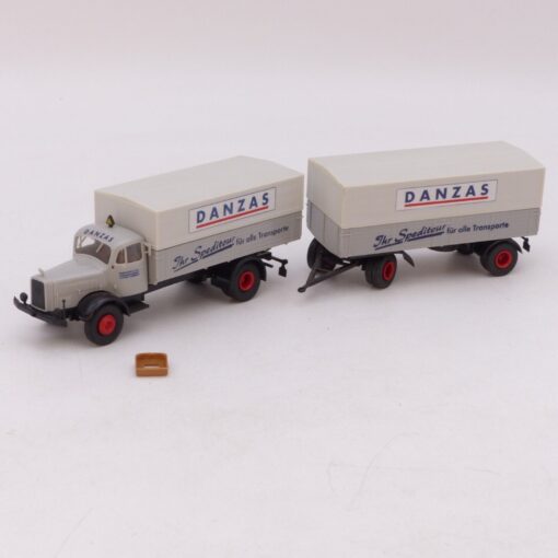 Brekina 1:87 Sondermodell: Mercedes L5000 Hängerzug DANZAS, s. Bilder o. EB9214