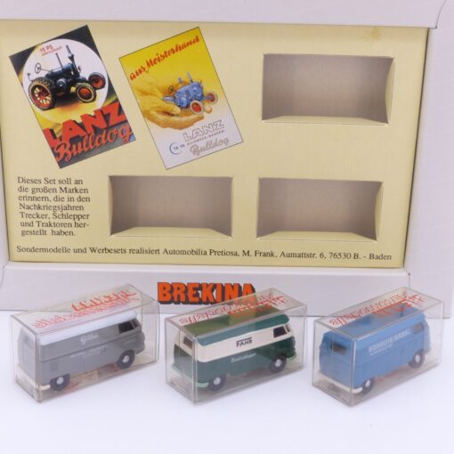 Brekina 1:87 Sondermodell-Set: 3 VW-Transporter T1 MOMACO - rar, in OVP EX2161 – Bild 3