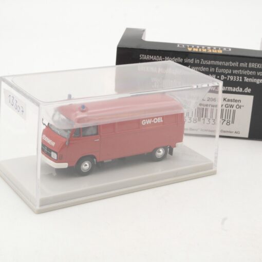 Brekina Starmada 1:87 13307 MBL 206 D Kasten Feuerwehr GW Öl in OVP QR9296