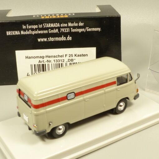 Brekina Starmada 1:87 13312 Hanomag Henschel F 25 Kastenwagen DB in OVP EX7465 – Bild 3