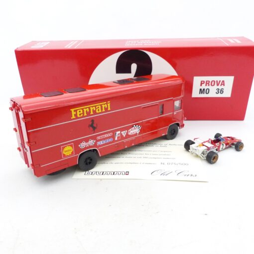 Brumm 1:43 TS04 OM 160 Rolfo Truck Auto Transporter mit F1 Wagen in OVP EX7714 – Bild 3