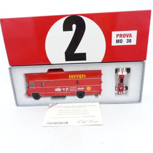 Brumm 1:43 TS04 OM 160 Rolfo Truck Auto Transporter mit F1 Wagen in OVP EX7714 – Bild 4