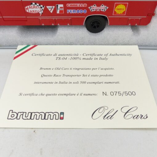 Brumm 1:43 TS04 OM 160 Rolfo Truck Auto Transporter mit F1 Wagen in OVP EX7714 – Bild 5