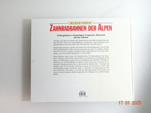 Buch Zahnradbahnen der Alpen Klaus Fader CK5347 o. – Bild 3