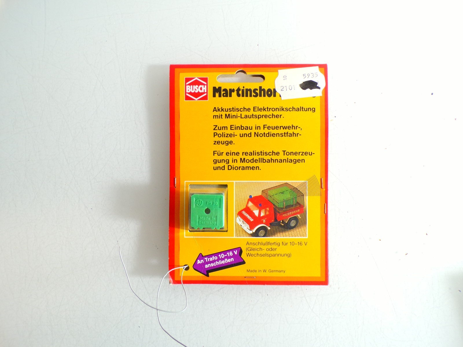 Busch 5935 Martinshorn siehe Foto in OVP PK2180