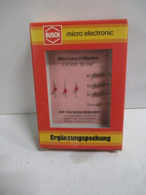 Busch H0 5984 Ergänzungspackung,Mini-Leuchtdioden 2,4V 30mA m.OVP WZ6141