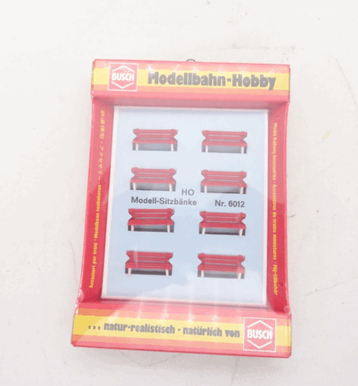 Busch H0 6012 Sitzbänke 8 Stück in OVP RR1418