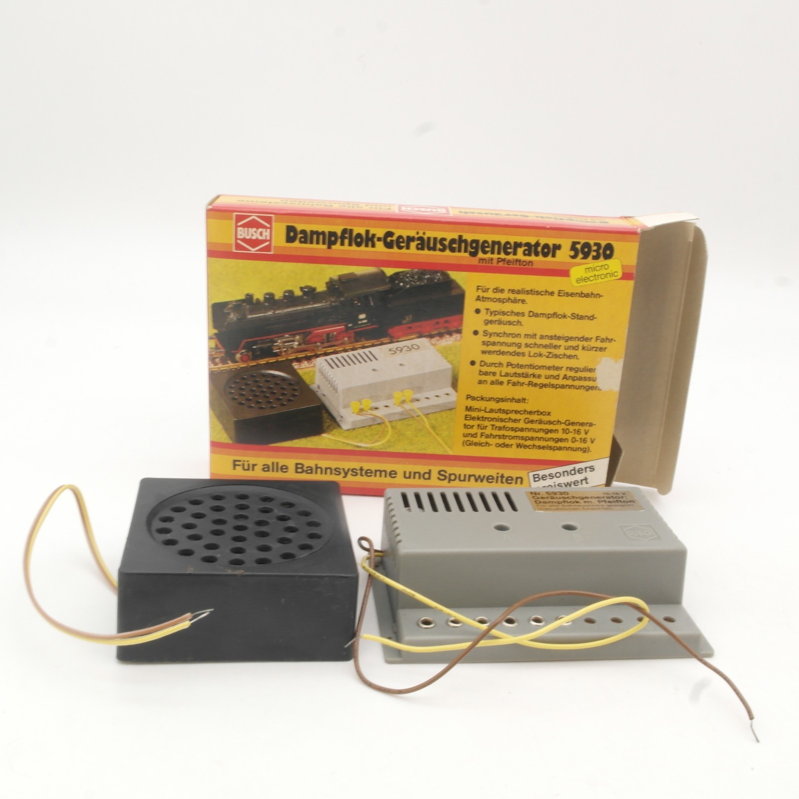 Busch H0/N 5930 Dampflok Geräuschgenerator in OVP RR5443 – Bild 3