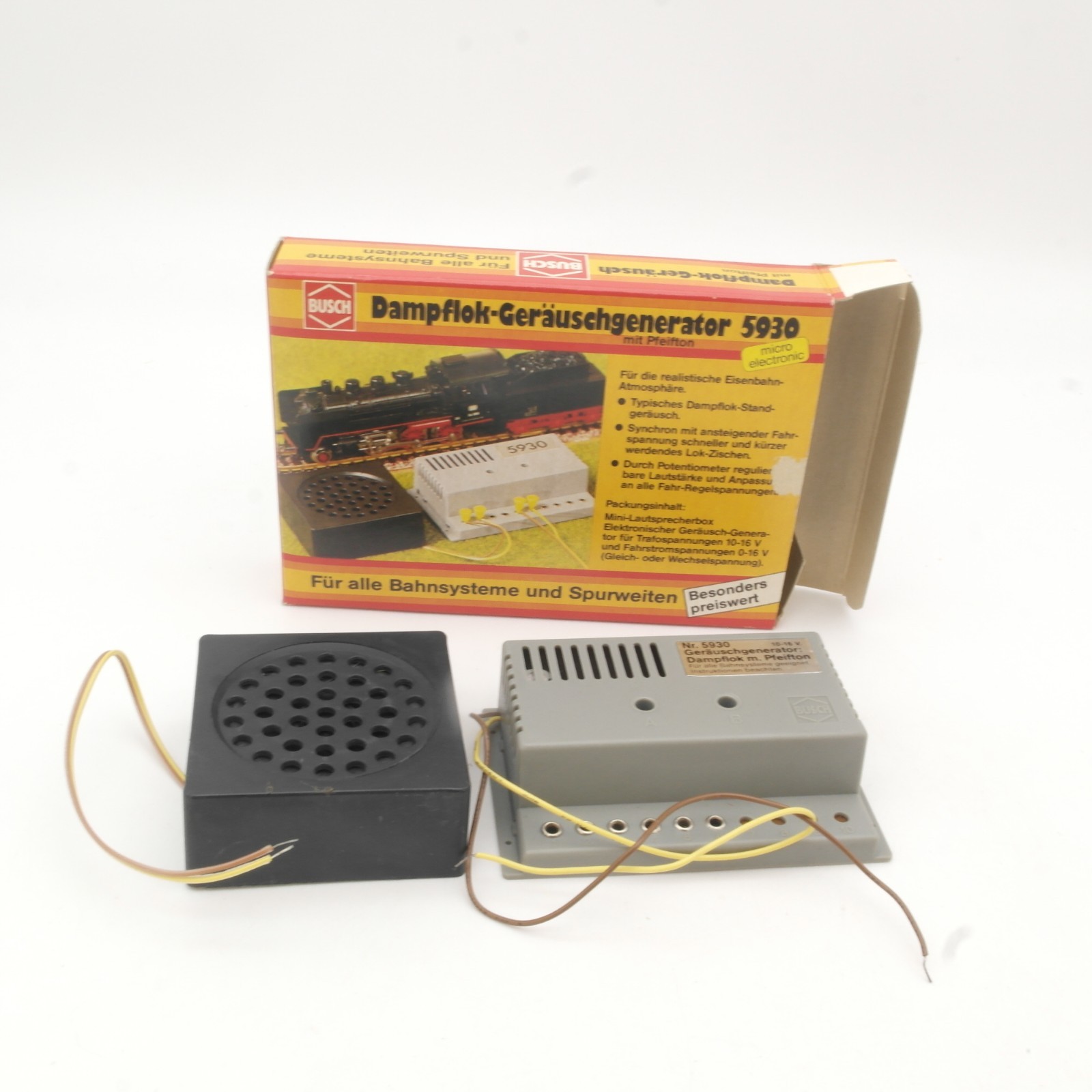 Busch H0/N 5930 Dampflok Geräuschgenerator in OVP RR5443