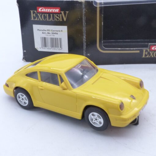 Carrera Exclusiv 1:24 20416 Porsche 911 Carrera 4 gelb in OVP EX6721 – Bild 3