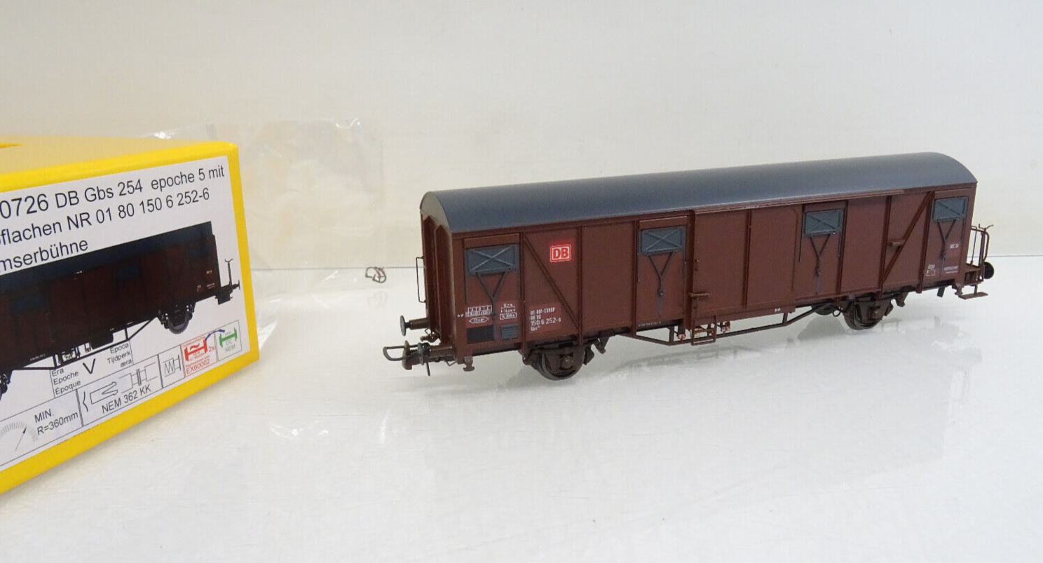 Exact-Train H0 EX20726 Gedeckter Güterwagen Gbs 254 der DB in OVP LE2720