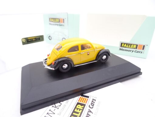 Faller Memory Cars 1:43 4357 VW Käfer Baujahr 1962 PTT Post in OVP RR1441 – Bild 3