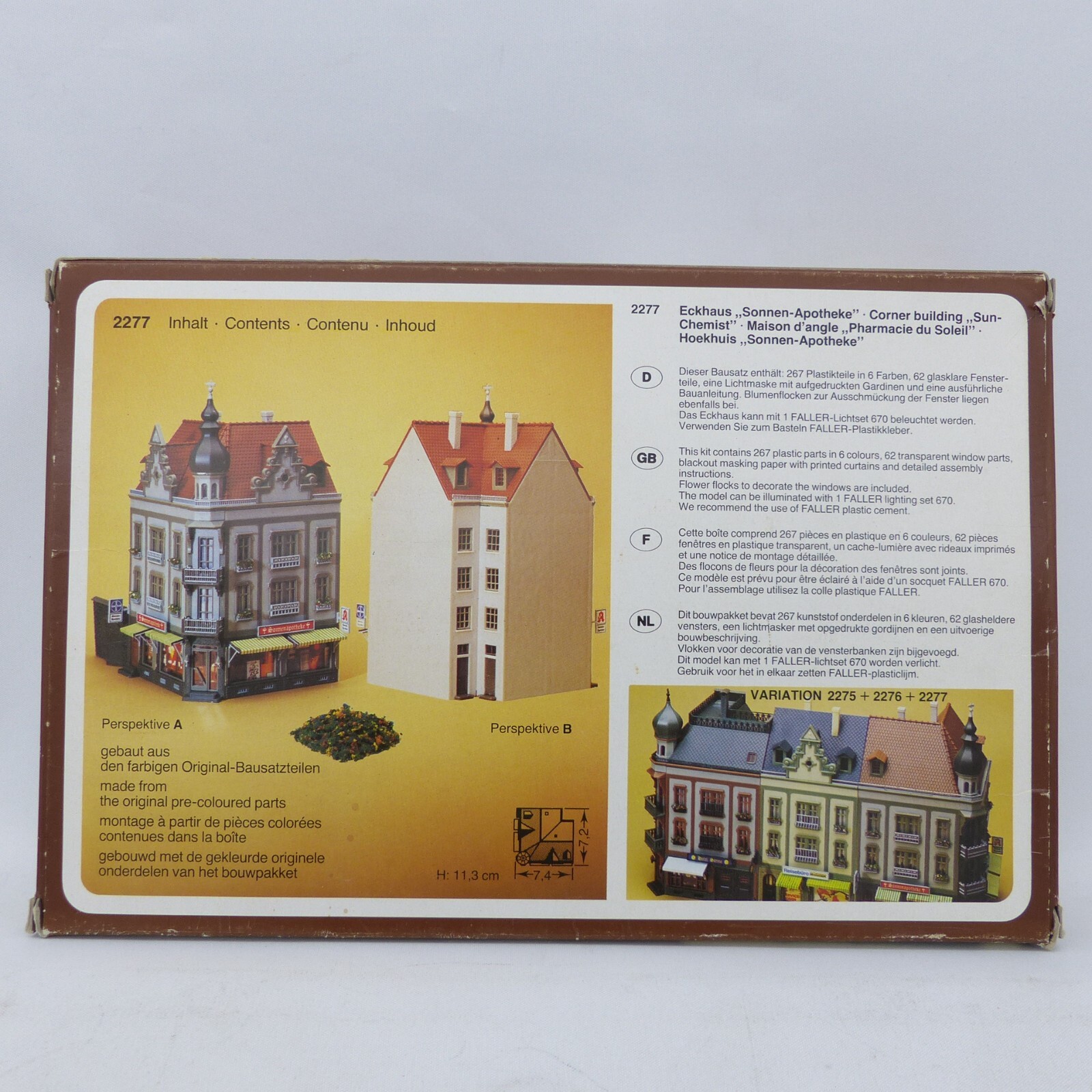 Faller Spur N Bausatz 2277 Eckhaus Sonnen-Apotheke in OVP EX5256 – Bild 3