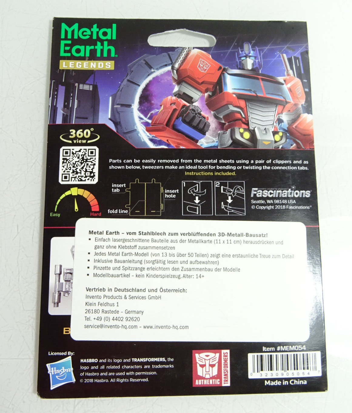 Fascinations Metall Earth Legends Bausatz 3 D Figur Megatron in OVP AR8182 – Bild 3