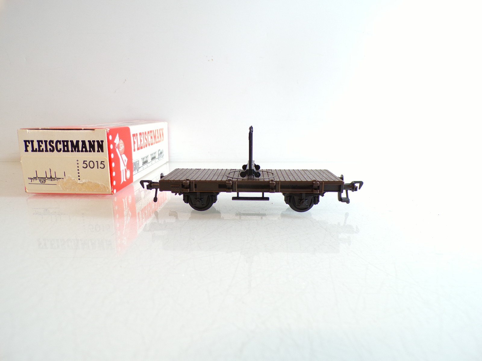 Fleischmann H0 5015 Drehschemelwagen in OVP BH1060 – Bild 3