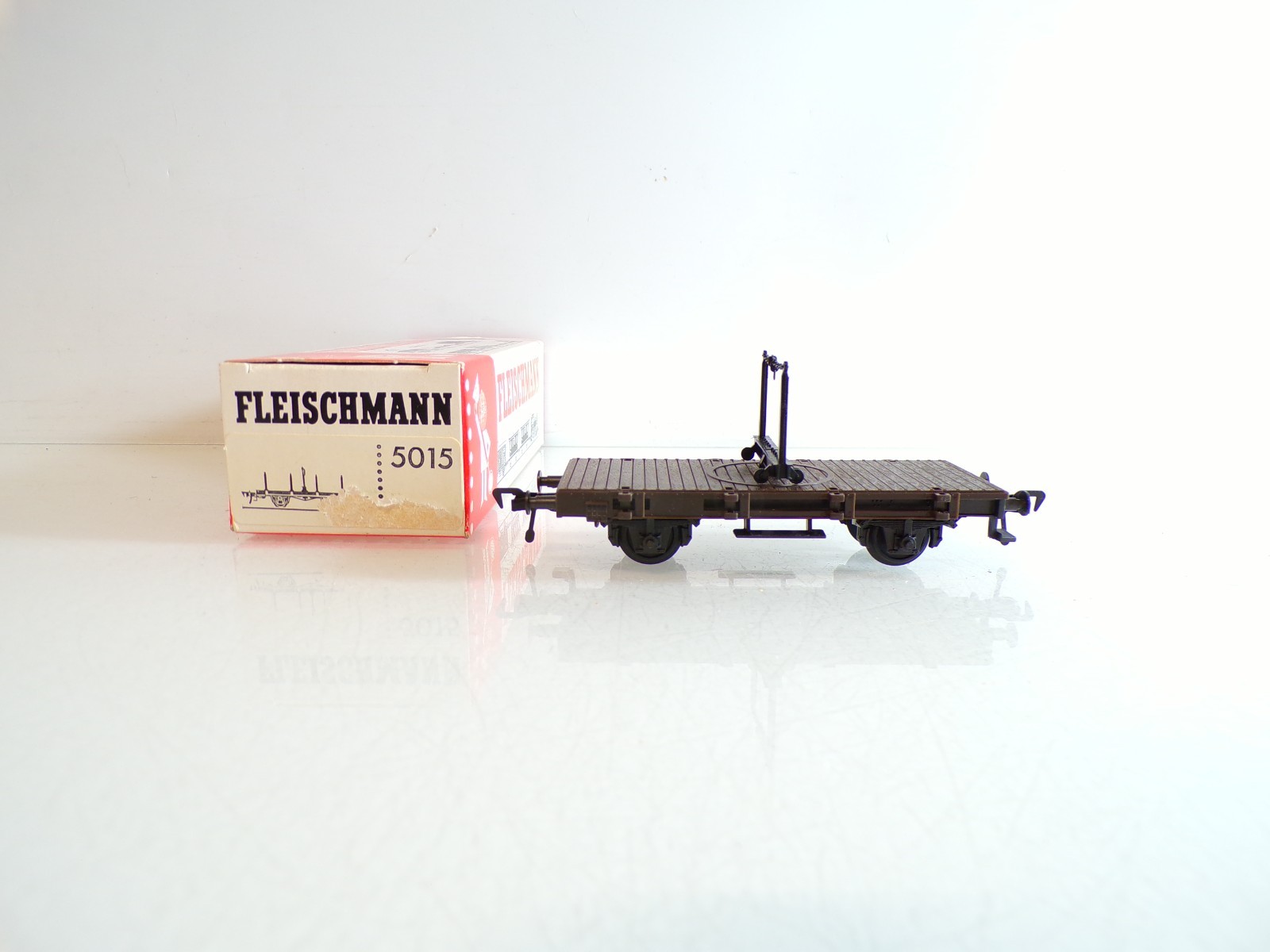 Fleischmann H0 5015 Drehschemelwagen in OVP BH1060