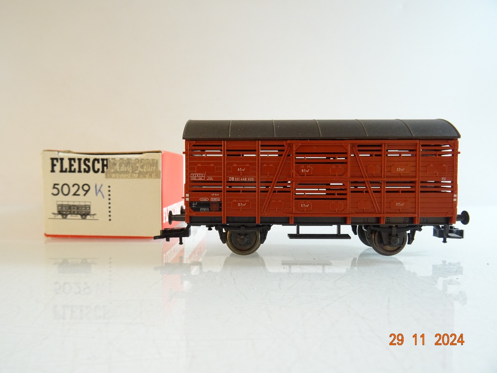 Fleischmann H0 5029 Viehtransportwagen der DB in OVP PR4375