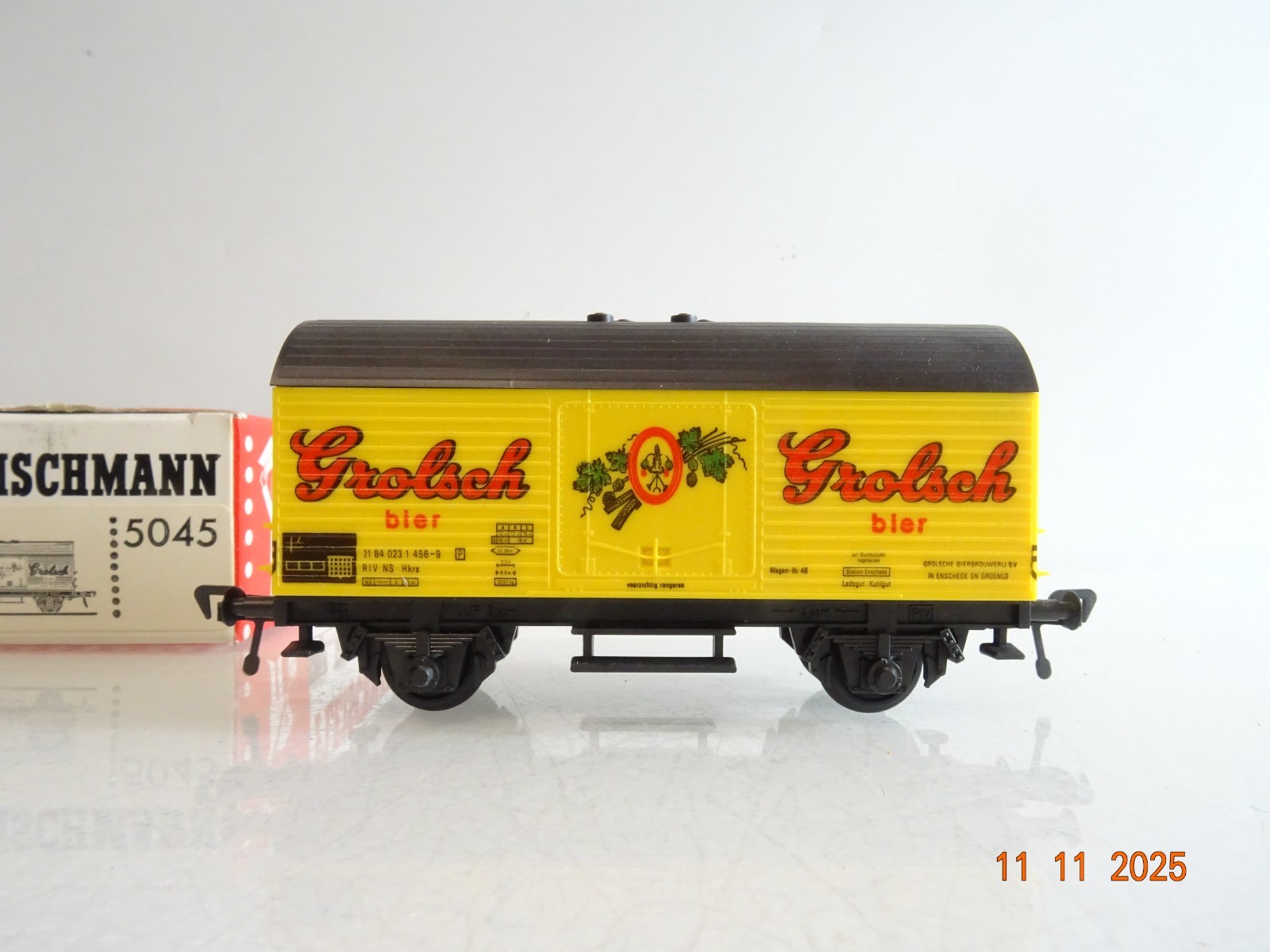 Fleischmann H0 5045 Kühlwagen Grolsch Bier der NS in OVP BH1063 – Bild 3