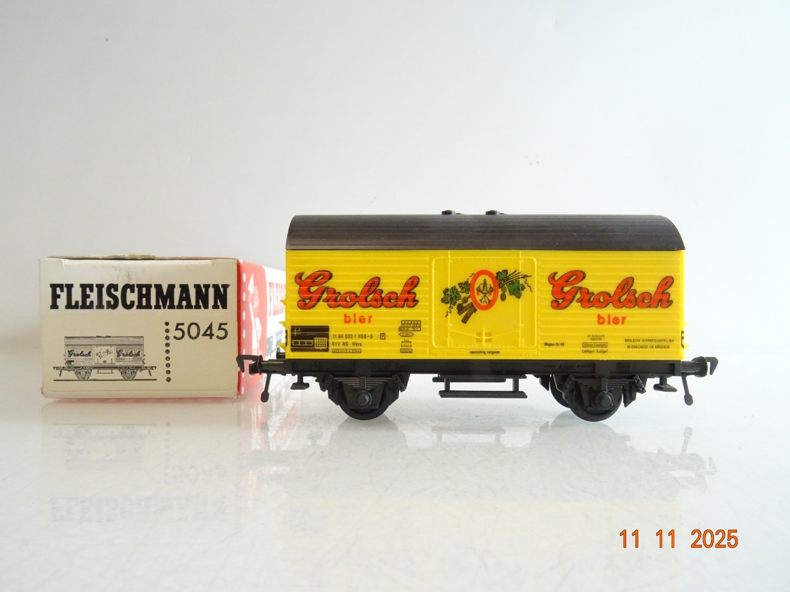 Fleischmann H0 5045 Kühlwagen Grolsch Bier der NS in OVP BH1063