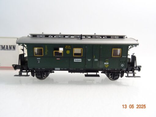 Fleischmann H0 5065 Personenwagen 3.Kl/Postabt. der DRG in OVP PR7568 – Bild 3