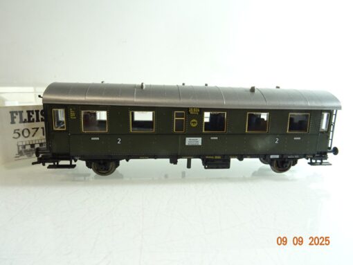 Fleischmann H0 5071 K Personenwagen Donnerbüchse 2.Kl der DRG in OVP RR3454