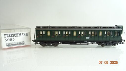 Fleischmann H0 5085 Abteilwagen 2. Kl. mit Bremserhaus der DRG in OVP PR7394