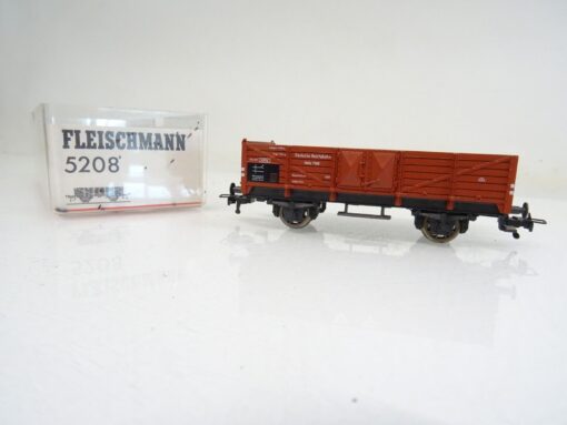 Fleischmann H0 5208 Niederbordwagen mit Ladegut der DR in OVP PR16